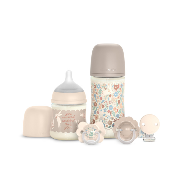 Coffret naissance bébé welcome baby wonderland beige Suavinex