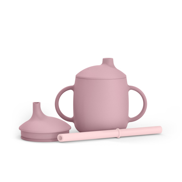 Tasse d'apprentissage bébé 3 en 1 colour essence rose Suavinex