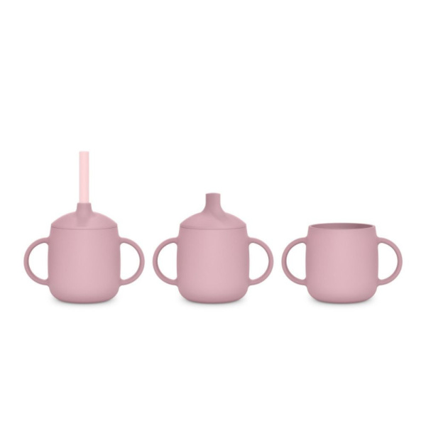 Tasse d'apprentissage bébé 3 en 1 colour essence rose Suavinex
