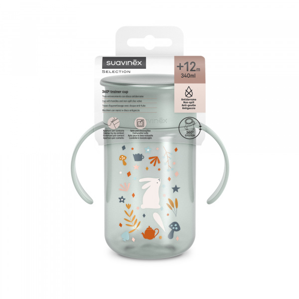 Tasse d'apprentissage 360° wonderland 340 ml bleu Suavinex