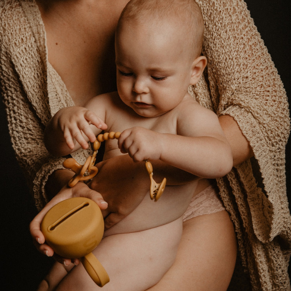 Boite à sucettes silicone colour essence bleu Suavinex