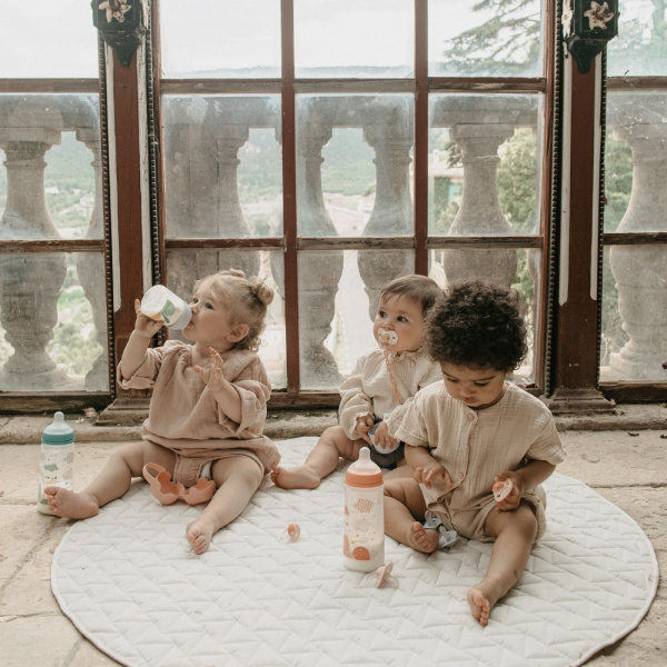 Attache sucette ruban dreams rose Suavinex