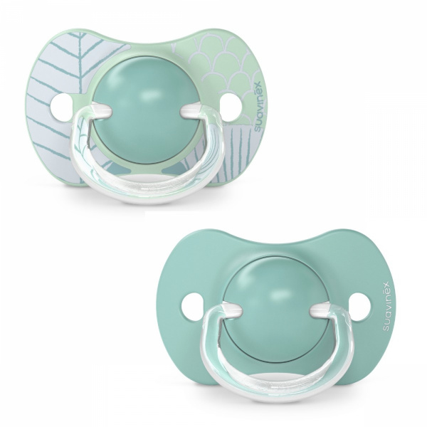 Lot de 2 sucettes symétriques sx pro dreams bleu 18 mois et + Suavinex