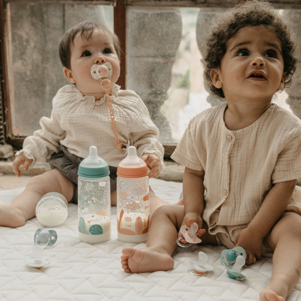 Lot de 2 sucettes symétriques sx pro dreams rose 6-18 mois Suavinex