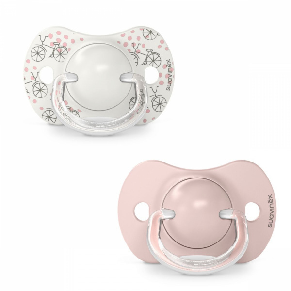 Lot de 2 sucettes symétriques sx pro dreams rose 0-6 mois Suavinex