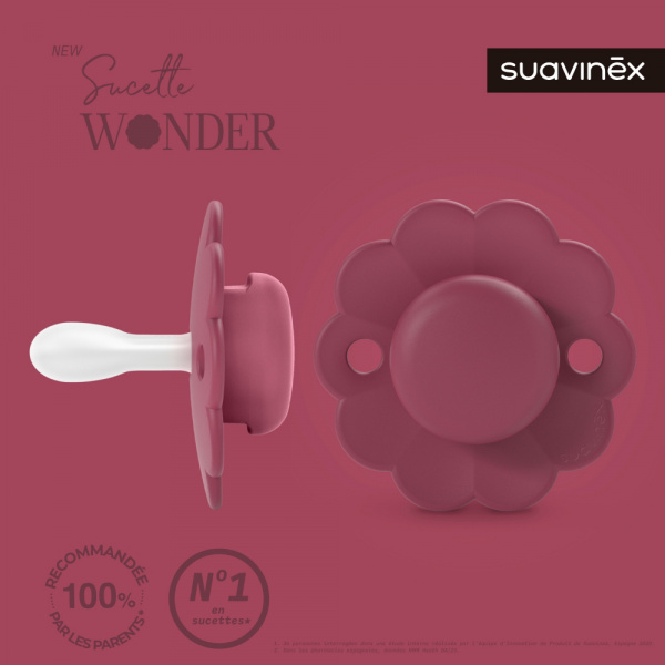 Sucette réversible sx pro wonder viva magenta 6/18 mois Suavinex
