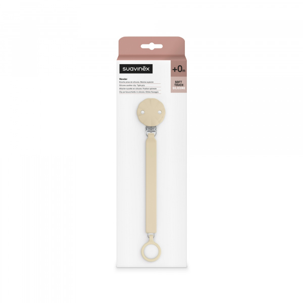 Attache sucette silicone wonder whitecap gray Suavinex