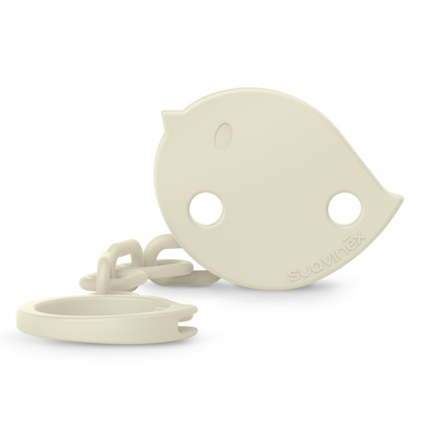 Attache sucette bébé chaîne birdies beige Suavinex