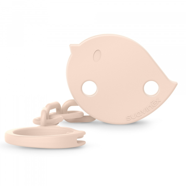 Attache sucette bébé chaîne birdies rose Suavinex