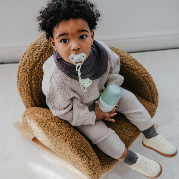 Attache sucette bébé chaîne birdies beige Suavinex