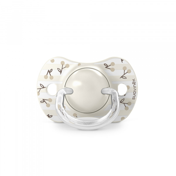 Lot de 2 sucettes symétriques sx pro birdies 0-6 mois beige Suavinex