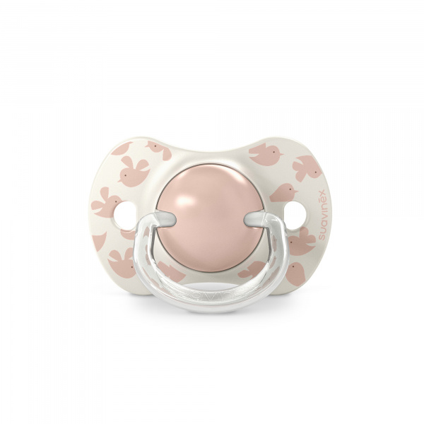 Lot de 2 sucettes symétriques sx pro birdies 6-18 mois beige Suavinex