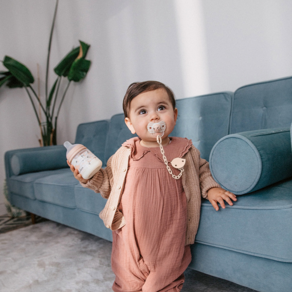 Lot de 2 sucettes symétriques sx pro birdies 18 mois et + beige Suavinex