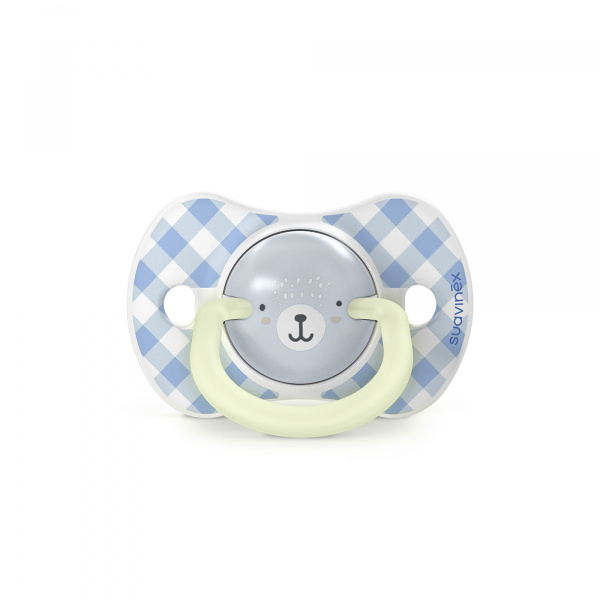 Lot de 2 sucettes symétriques sx pro wild&ampfree 0-6 mois gris Suavinex