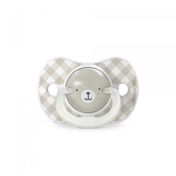 Lot de 2 sucettes symétriques sx pro wild&ampfree 6-18 mois gris Suavinex