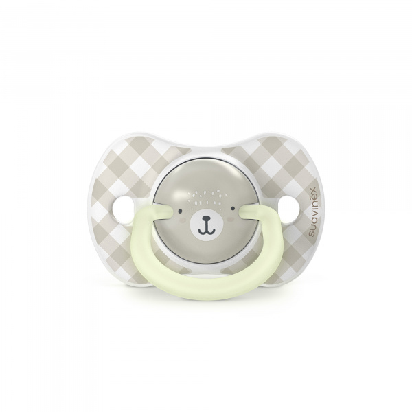 Lot de 2 sucettes symétriques sx pro wild&ampfree 6-18 mois gris Suavinex