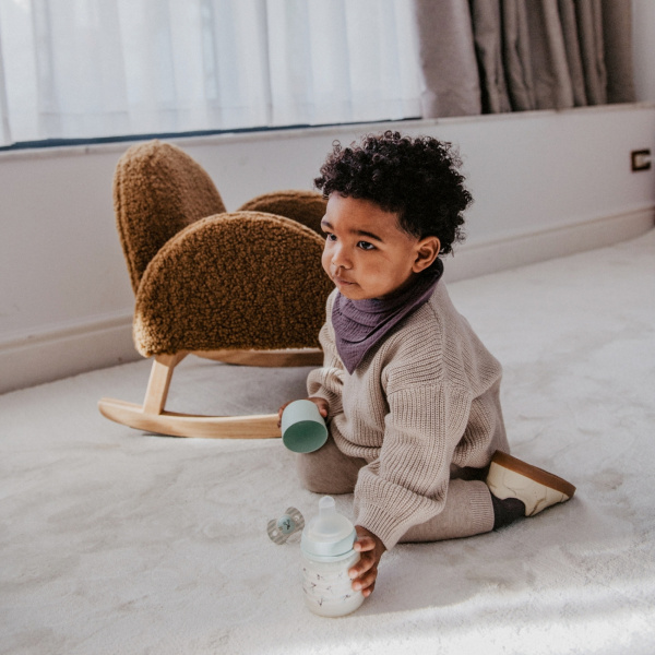 Coffret nouveau-né bébé birdies avec biberons et sucette sx pro vert Suavinex