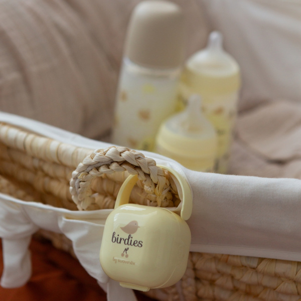 Porte sucette bébé birdies beige Suavinex