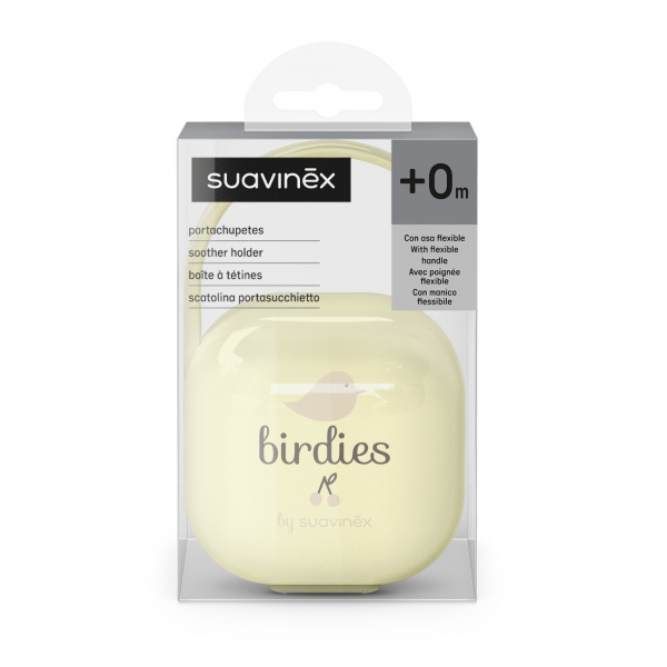 Porte sucette bébé birdies beige Suavinex