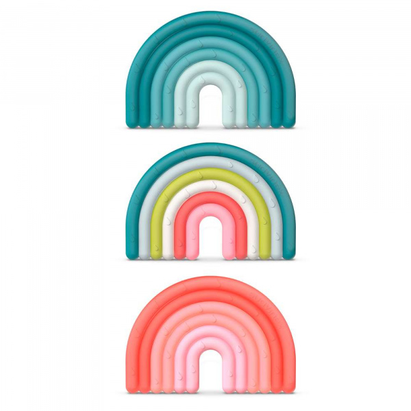 Anneau de dentition silicone arc en ciel Suavinex