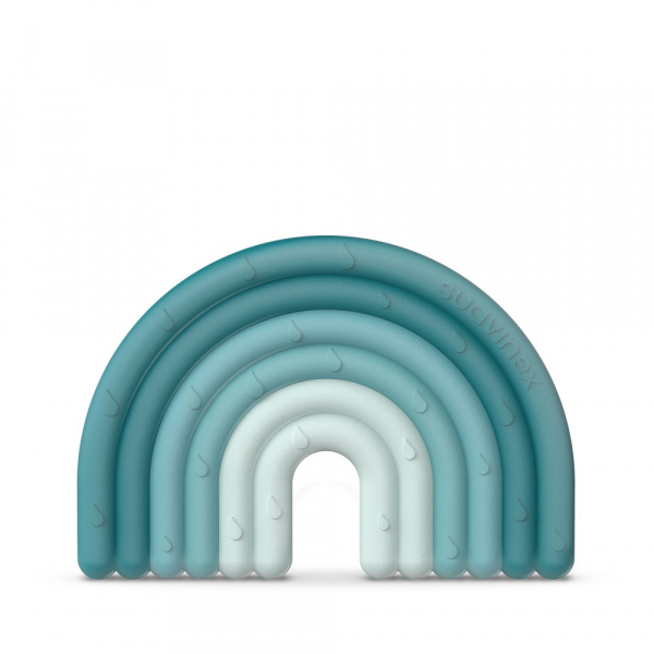 Anneau de dentition silicone arc en ciel Suavinex