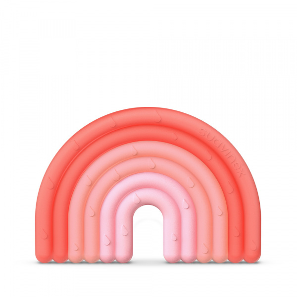 Anneau de dentition silicone arc en ciel Suavinex