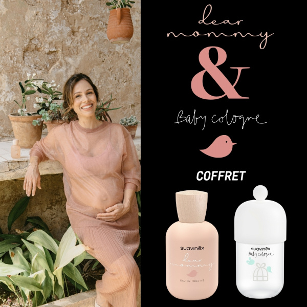 Coffret eau de cologne dear mommy et baby cologne rose Suavinex