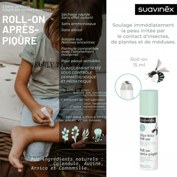 Roll-on après piqûre 15 ml Suavinex