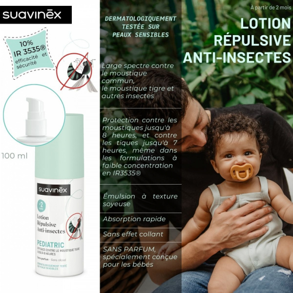 Lotion répulsive anti-moustique 100ml Suavinex