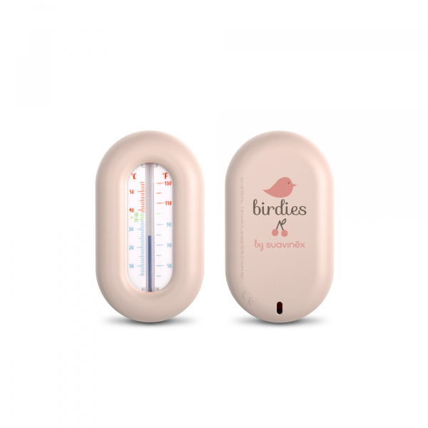 Thermomètre de bain bébé birdies rose Suavinex