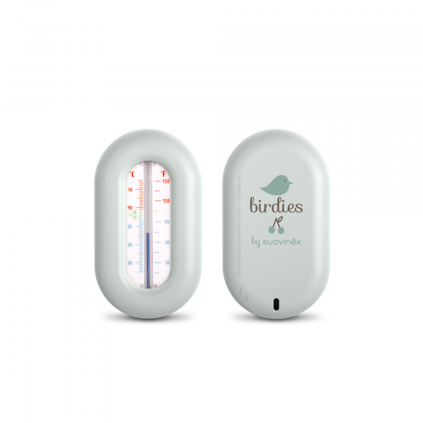Thermomètre de bain bébé birdies vert Suavinex