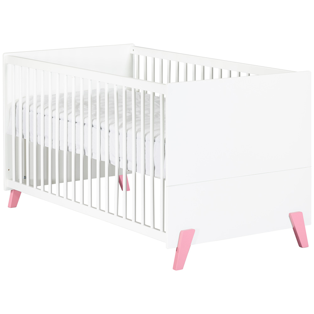 Lit bébé évolutif little big bed 70x140cm joy rose de Baby price sur