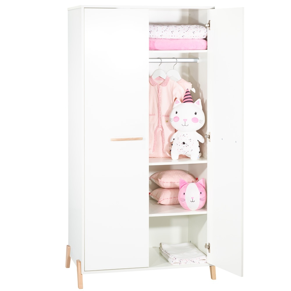 Armoire chambre bébé 2 portes teddy de Baby price sur allobébé