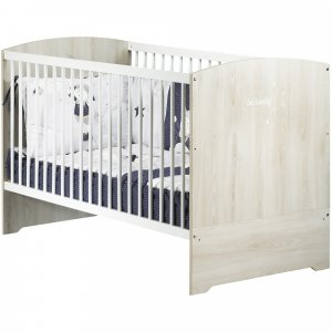 Chambre trio lit little big bed + commode + armoire smile hêtre cendré Baby price