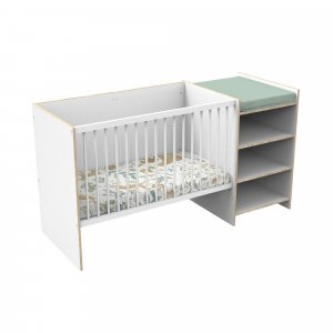 Lit chambre évolutif commode étagère first blanc chant bois Baby price