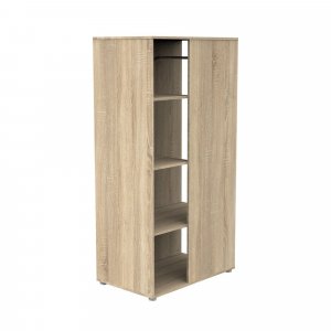 Chambre duo lit combiné évolutif et armoire chêne doré Baby price