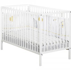 Lit à barreaux 60 x 120 cm 3 positions blanc Baby price