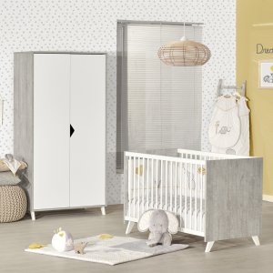 Lit bébé 60x120cm scandi gris Baby price