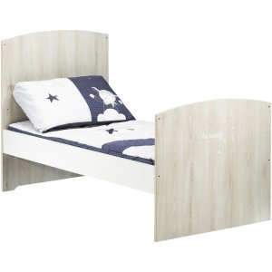 Lit bébé évolutif little big bed 70x140cm smile hêtre cendré Baby price