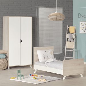 Lit bébé évolutif little big bed 70x140cm scandi naturel Baby price