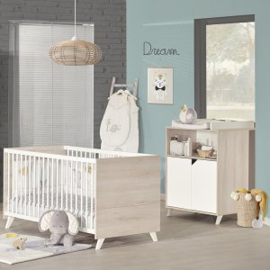Lit bébé évolutif little big bed 70x140cm scandi naturel Baby price