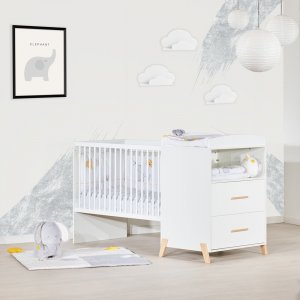 Lit combiné évolutif 60x120 en 90x190cm joy naturel Baby price