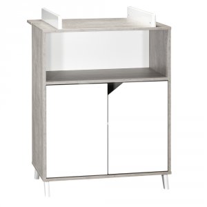 Commode bébé avec dispositif à langer scandi gris Baby price
