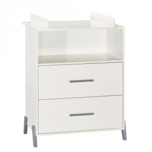 Commode avec dispositif à langer joy gris
