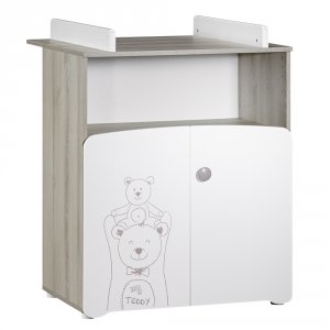 Commode bébé avec dispositif à langer teddy