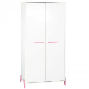 Armoire chambre bébé 2 portes joy rose