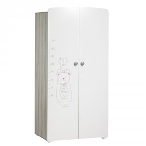 Armoire chambre bébé 2 portes teddy