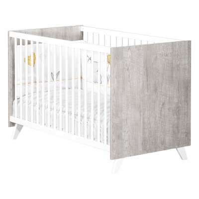 Lit bébé 60x120cm scandi gris