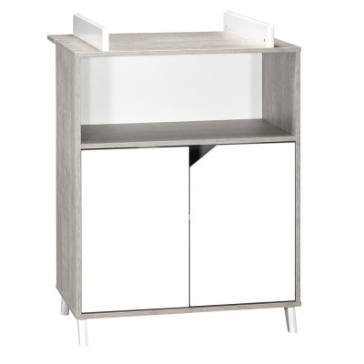 Commode bébé avec dispositif à langer scandi gris