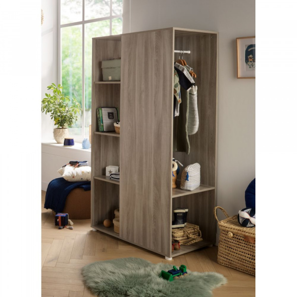 Armoire ouverte up chêne silex Baby price